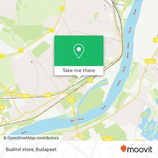 Budmil store, 1223 Budapest map