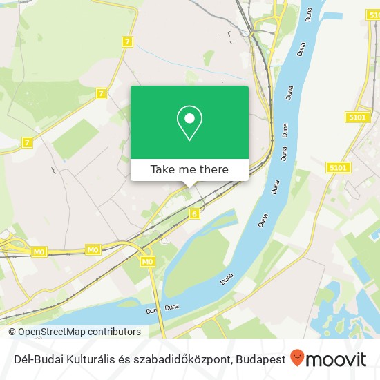 Dél-Budai Kulturális és szabadidőközpont map