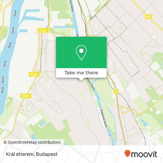 Král étterem, Lôcsei utca 1212 Budapest map