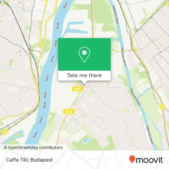 Caffe Tiki, II. Rákóczi Ferenc út 154 1212 Budapest map