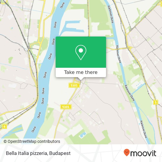 Bella Italia pizzeria, II. Rákóczi Ferenc út 154 1212 Budapest map