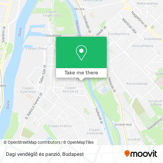 Dagi vendéglő és panzió map