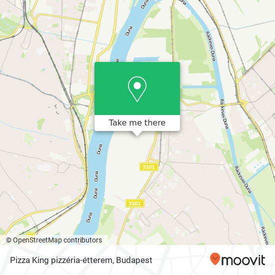 Pizza King pizzéria-étterem, Központi út 1211 Budapest map