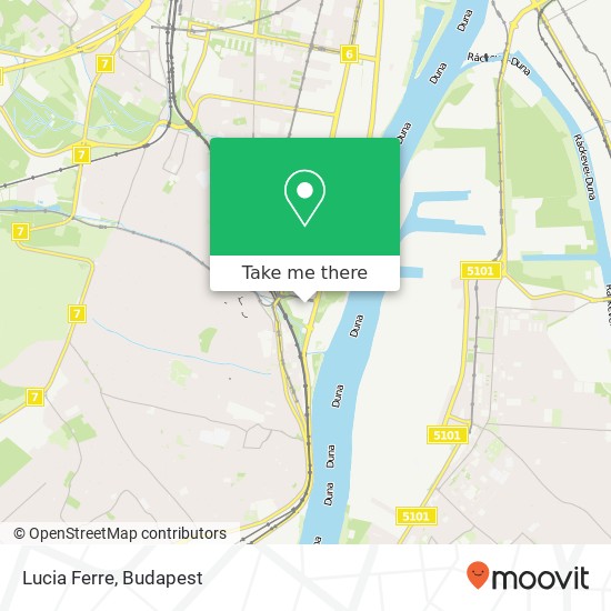 Lucia Ferre, 1116 Budapest map