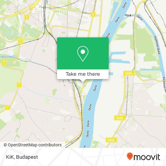 KiK, Hunyadi János út 1116 Budapest map