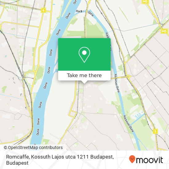Romcaffe, Kossuth Lajos utca 1211 Budapest map