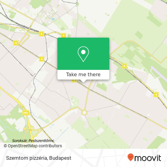 Szemtom pizzéria, Szent Lôrinc sétány 1183 Budapest map