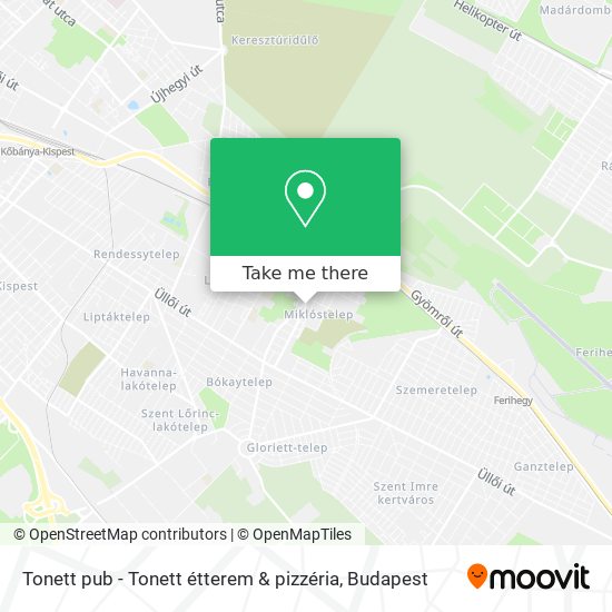 Tonett pub - Tonett étterem & pizzéria map