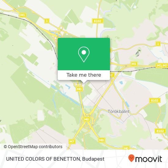 UNITED COLORS OF BENETTON, 2045 Érdi Járás map