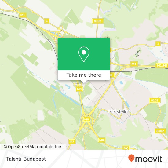 Talenti, 2045 Érdi Járás map