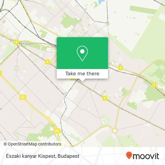 Északi kanyar Kispest, Ferenc utca 1184 Budapest map