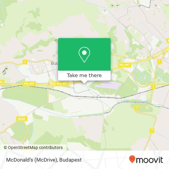 McDonald's (McDrive), 2040 Budakeszi Járás map