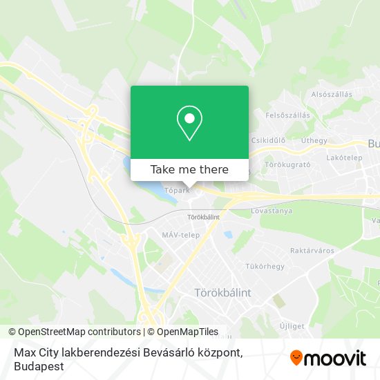 Max City lakberendezési Bevásárló központ map