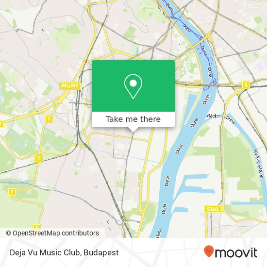 Deja Vu Music Club map