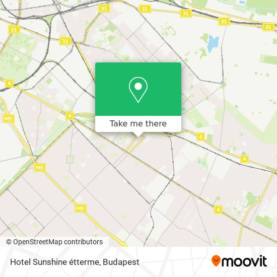 Hotel Sunshine étterme map