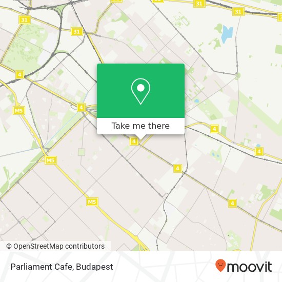 Parliament Cafe, Kossuth tér 1191 Budapest map