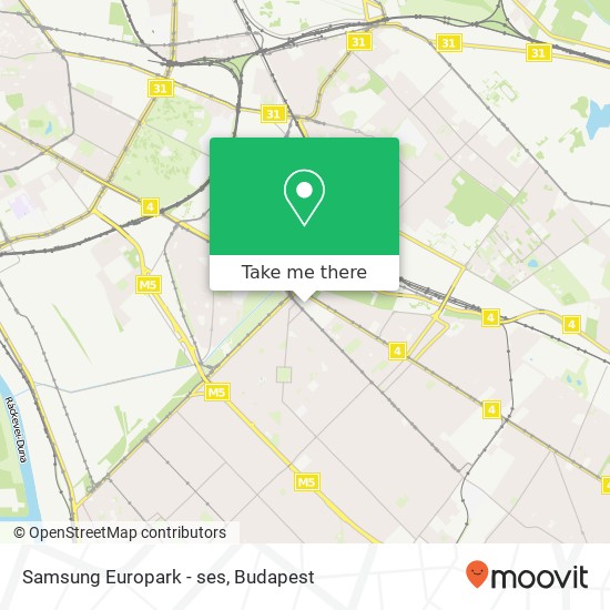 Samsung Europark - ses, 201 Budapest map