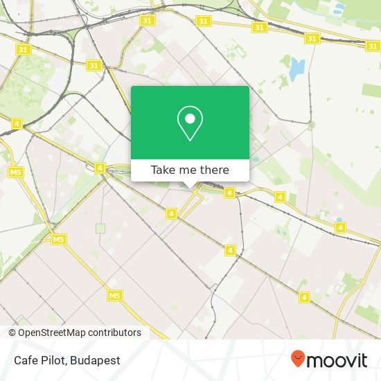 Cafe Pilot, Vak Bottyán utca 75 1191 Budapest map