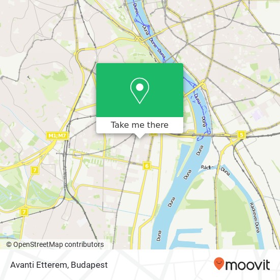 Avanti Etterem, Sopron út 21 1117 Budapest map