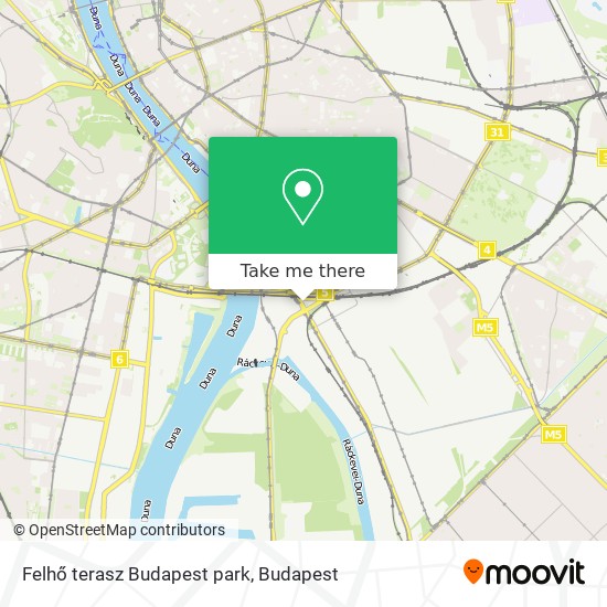 Felhő terasz Budapest park map