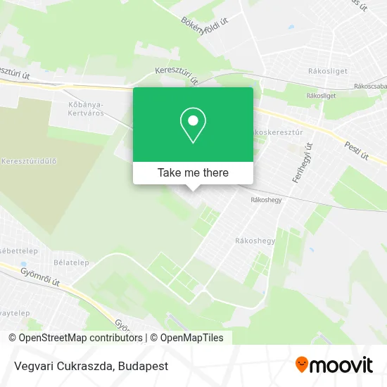 Vegvari Cukraszda map