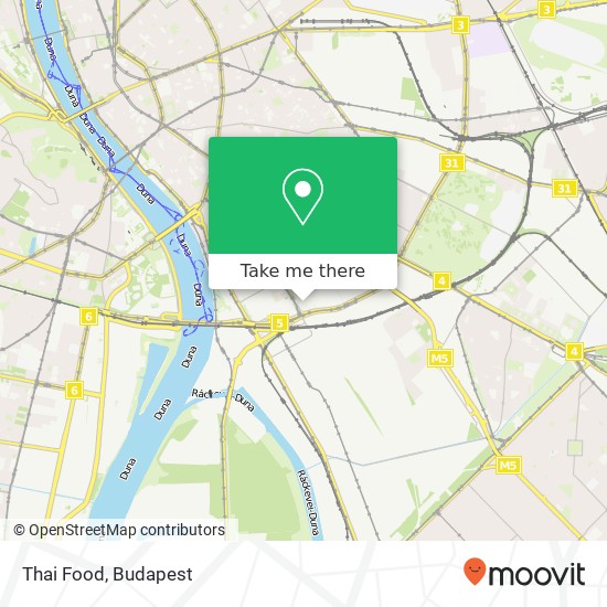 Thai Food, Mester utca 1097 Budapest map