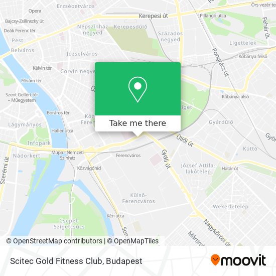 Scitec Gold Fitness Club map