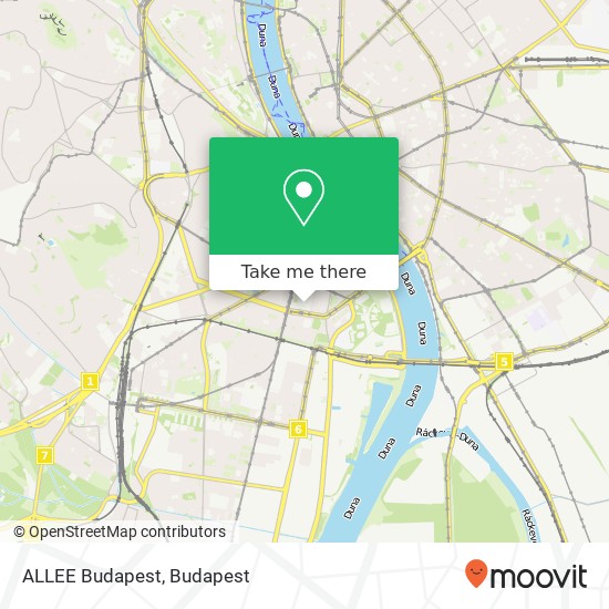 ALLEE Budapest map