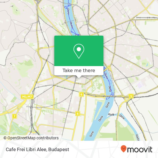 Cafe Frei Libri Alee, 3 Budapest map