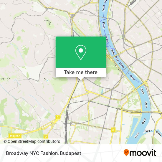 Broadway NYC Fashion map