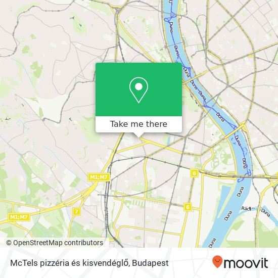 McTels pizzéria és kisvendéglő, Bocskai út 76 1113 Budapest map