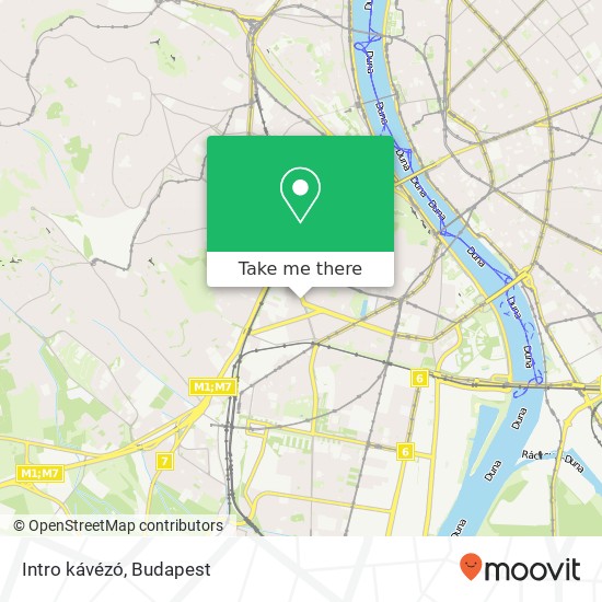 Intro kávézó, Bocskai út 1113 Budapest map