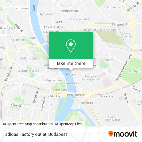 adidas Factory outlet map