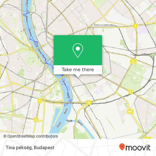 Tina pékség, Mester utca 40 1095 Budapest map