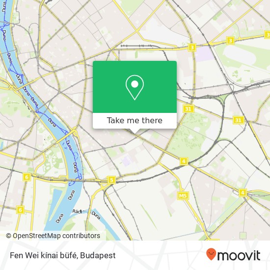 Fen Wei kínai büfé, Üllôi út 121 1091 Budapest map