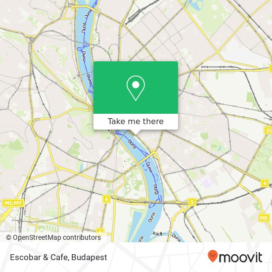 Escobar & Cafe, 1093 Budapest map