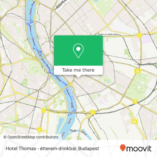 Hotel Thomas - étterem-drinkbár, Liliom utca 44 1094 Budapest map