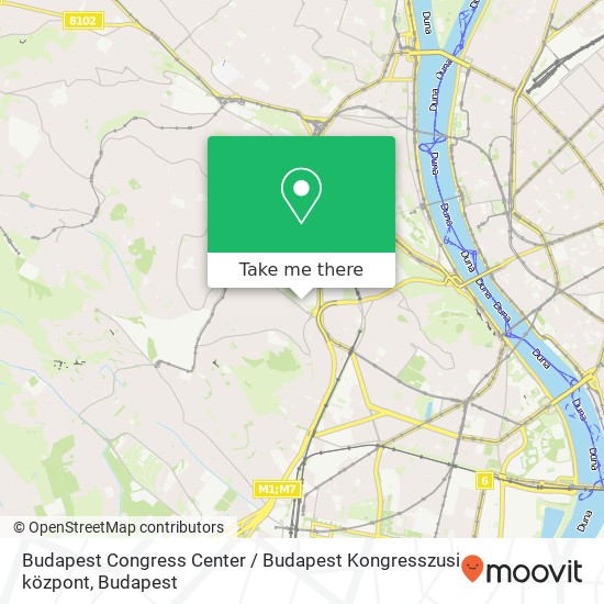 Budapest Congress Center / Budapest Kongresszusi központ map