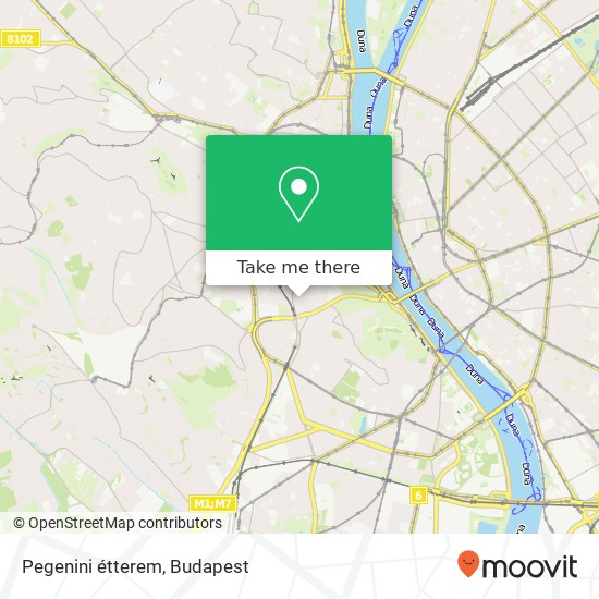 Pegenini étterem, Zsolt utca 1016 Budapest map