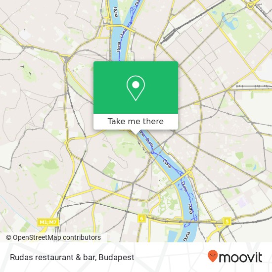 Rudas restaurant & bar, Döbrentei tér 1013 Budapest map