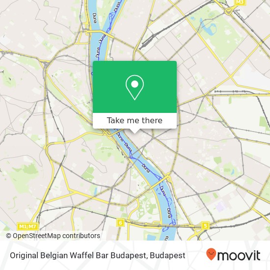 Original Belgian Waffel Bar Budapest, Váci utca 54 Budapest map