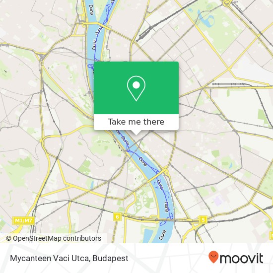 Mycanteen Vaci Utca, Váci utca 81 Budapest map