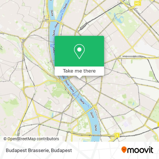 Budapest Brasserie map