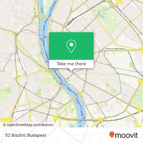 52 Bisztró, Magyar utca 52 1053 Budapest map