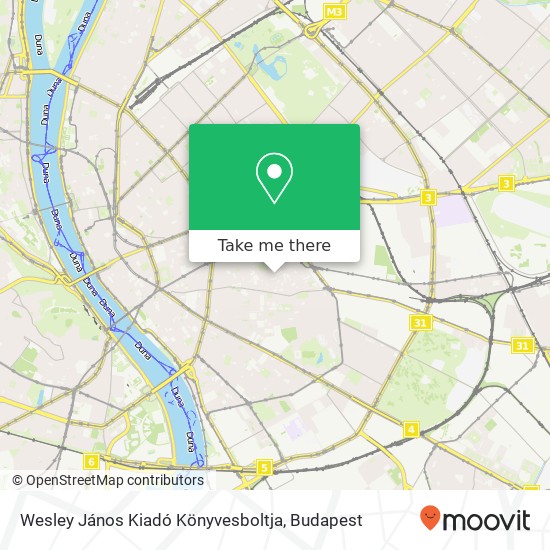 Wesley János Kiadó Könyvesboltja map