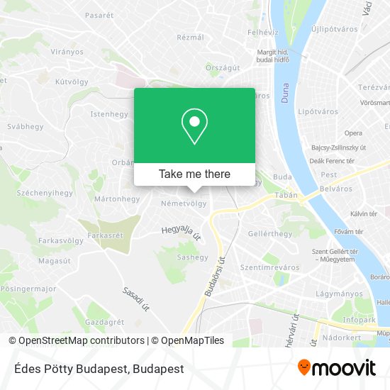 Édes Pötty Budapest map