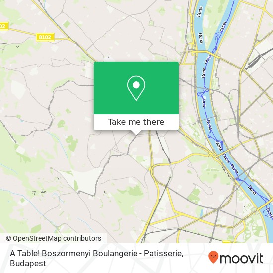 A Table! Boszormenyi Boulangerie - Patisserie, Böszörményi út 16 1126 Budapest map
