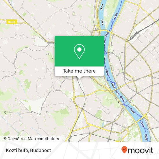 Közti büfé, Pálya utca 4 1012 Budapest map