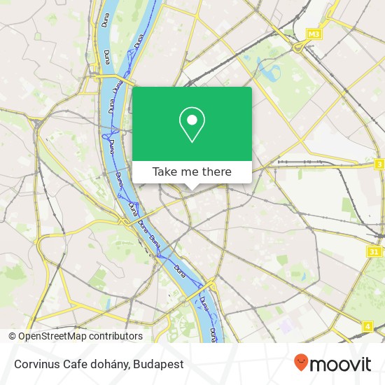 Corvinus Cafe dohány map