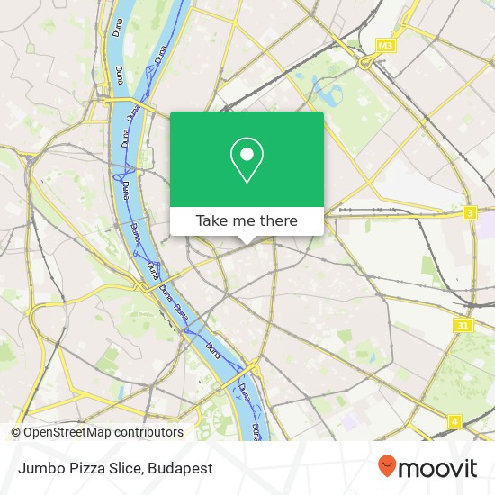 Jumbo Pizza Slice, Rákóczi út 1085 Budapest map